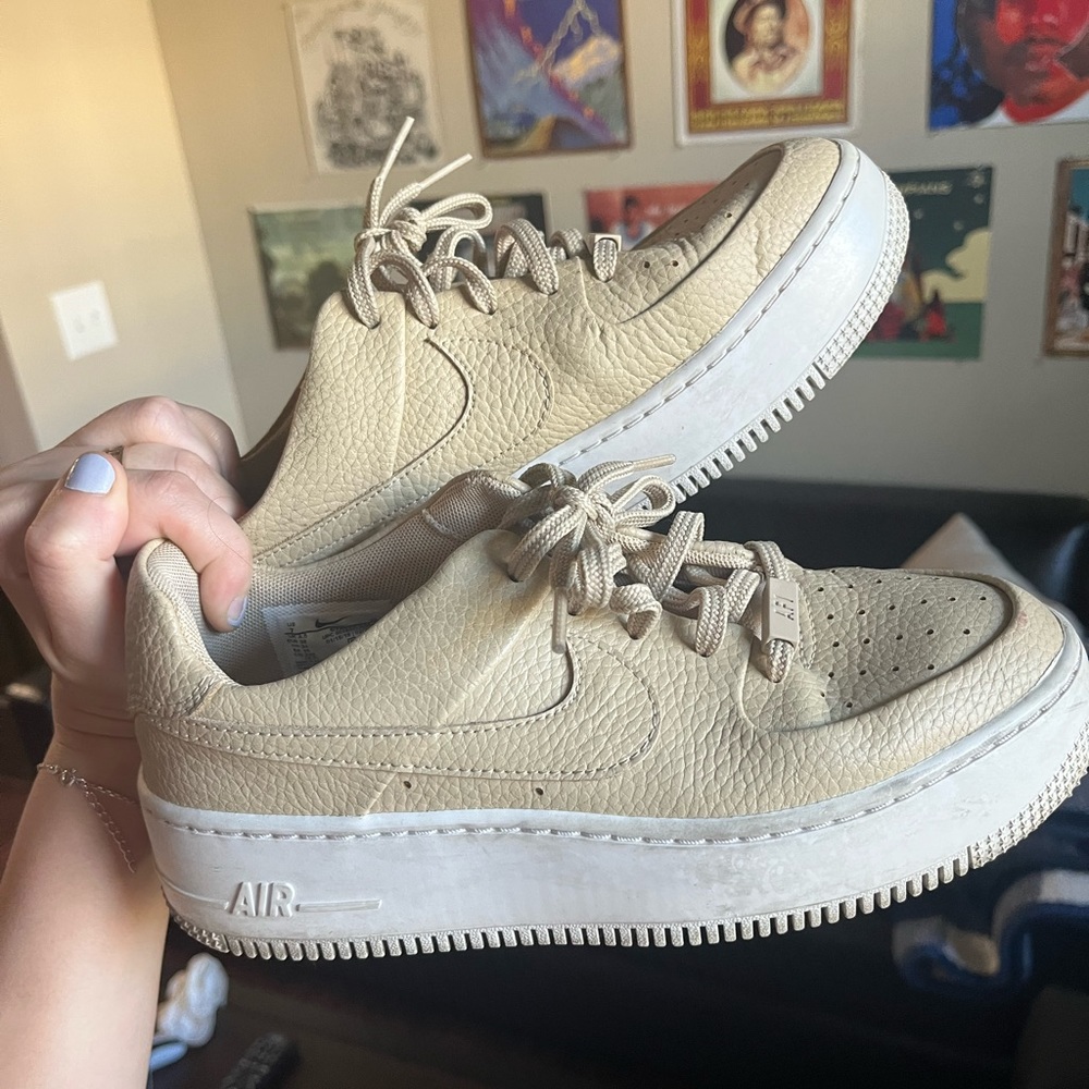 Beige Air Force Ones (AF1)